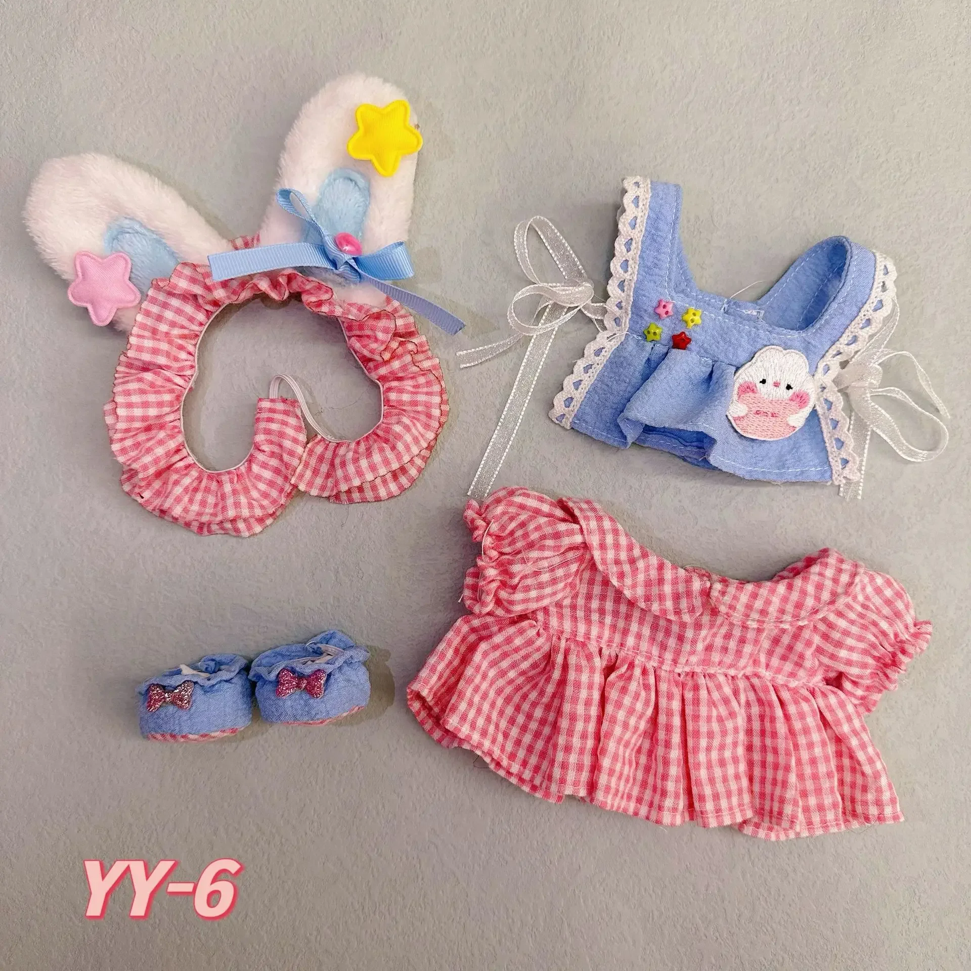 For 20cm Doll Clothes 16 Style Skirt Set Dress Up Outfit Stuffed Doll Accessories  Changing Dress Game Playing House Gift Toys