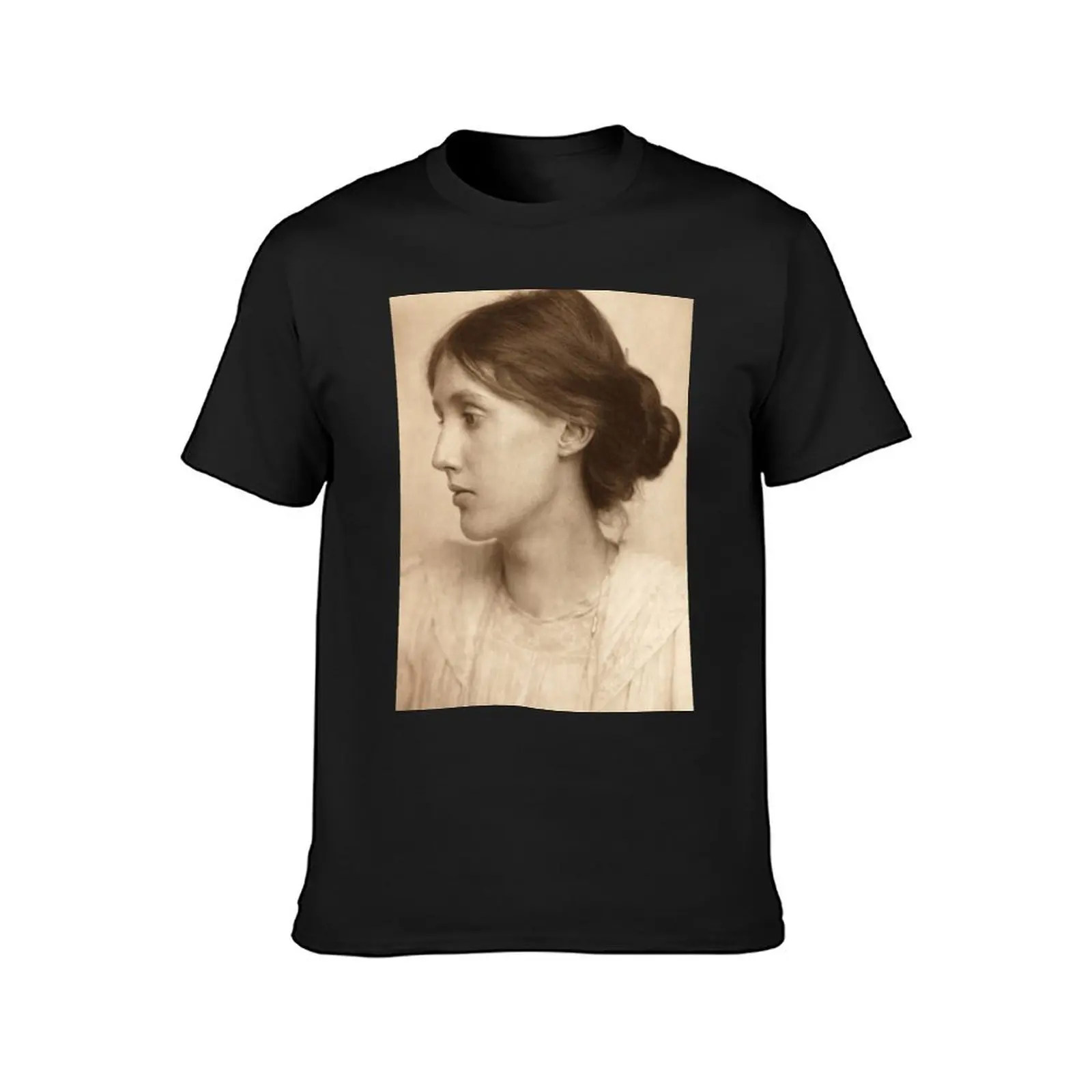 Virginia Woolf Vintage Photo T-Shirt summer top graphic tee shirt anime figures Blouse cotton t shirt men