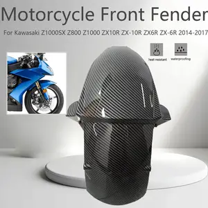Zx10r Front End 100% Carbon Fiber Rear Hugger Fender Mud Guard For