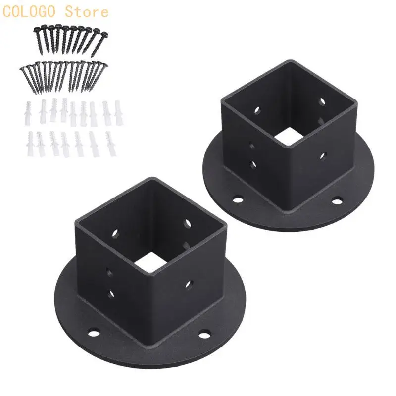 

6Pieces Sturdy Metal Post Anchors for Multipurpose Ground Applications D0LD