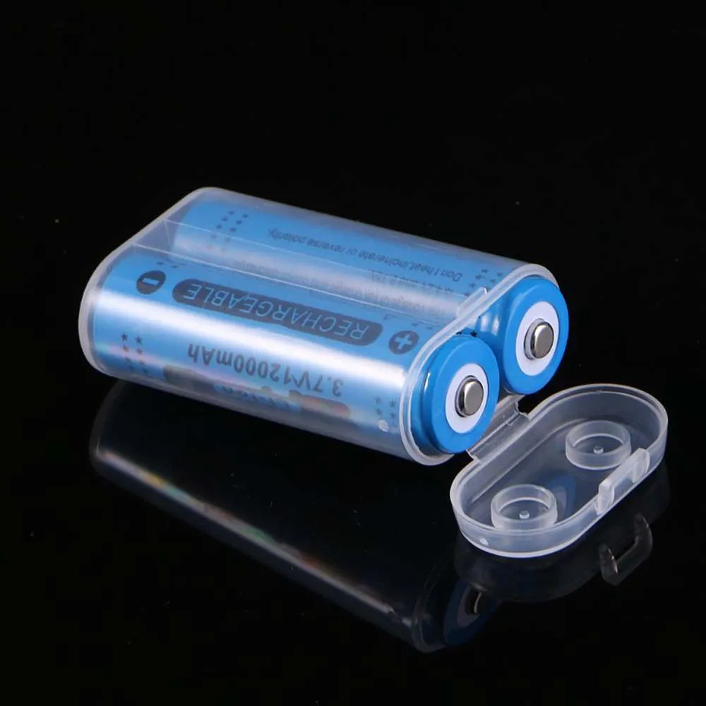 

4Pcs 2X18650 Battery Holder Case 18650 Battery Storage Box Rechargeable Battery Power Bank Plastic Cases
