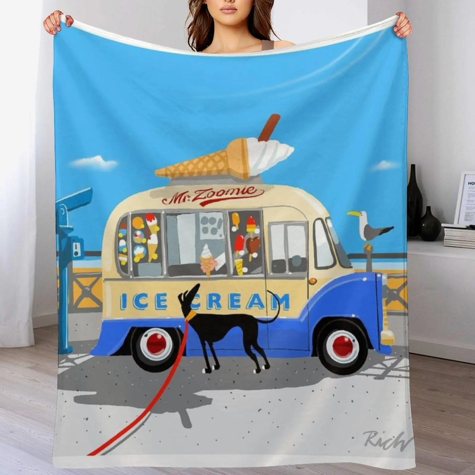 

Mr. Zoomie Throw Blanket Warm Cozy Throw Blanket for Living Room Couch