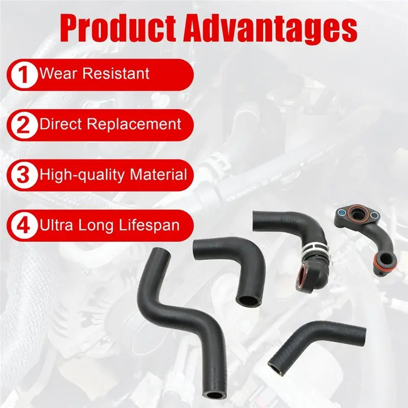 Hot Selling-Radiator Coolant Pipe Hose Kit For Jeep Grand Cherokee 2014-19,68253365AA, 68211250AA, 68211200AC,68147604AA, 682523