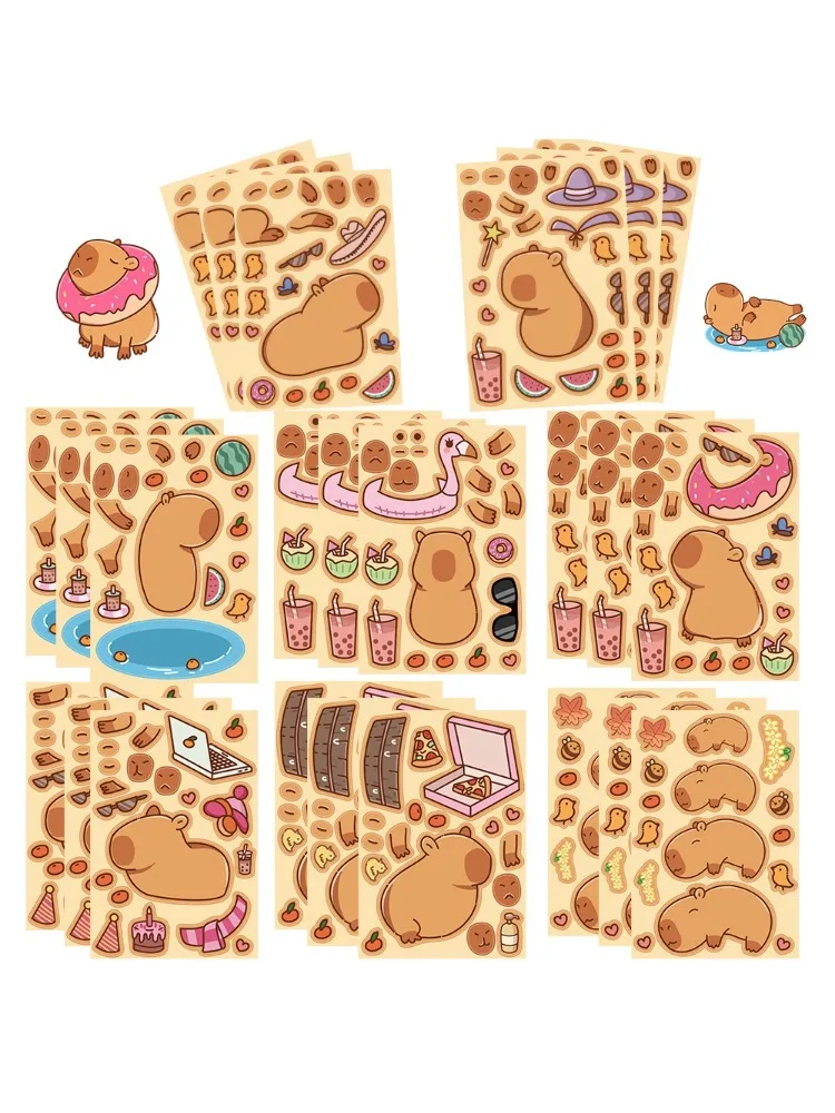 AliExpress NONE 8PCS Cartoon Water Porpoise Make a Face Graffiti Stickers For Helmet Bicycle Pencil Case Decals  BulingBulingStickers Store