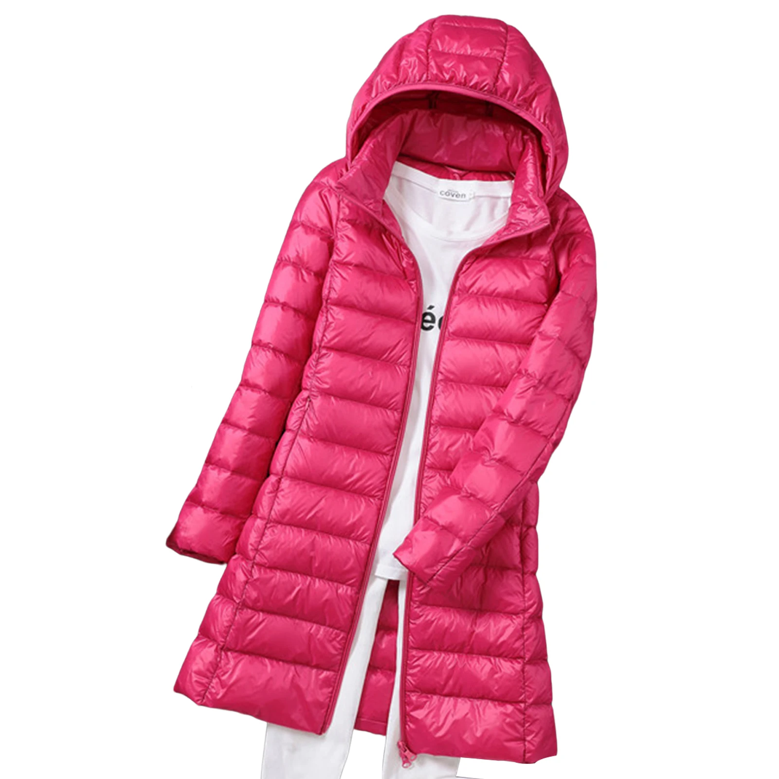 Women Slim Duck Down Coat Ultra Lightweight Packable Puffer Jacket for Women Formal Daily Party Ball