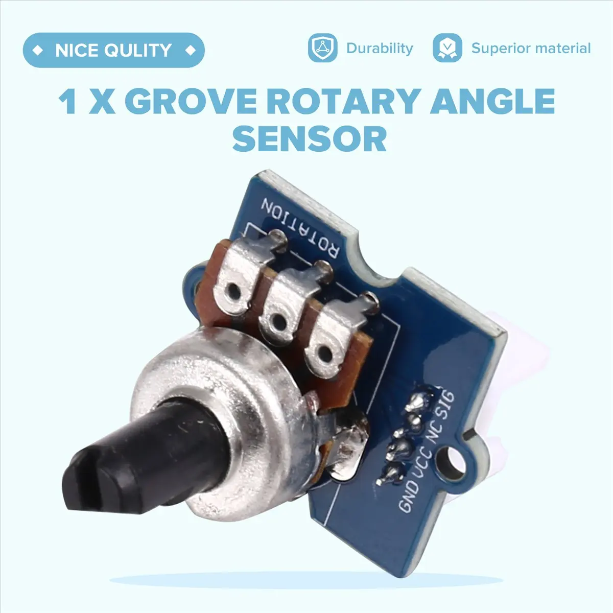 Grove - 300° Rotary Angle Sensor Potentiometer Module for ,for ,DIY Electronics ,Robotics Projects