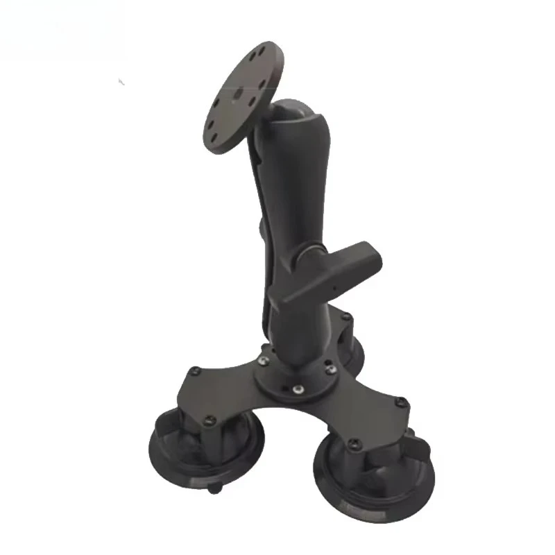 1.5 Inch Ball PDA Monitor Display Stand Strong Tight Triple Vacuum Suction Cup Mount for Car Windshield Truck Ram Charger