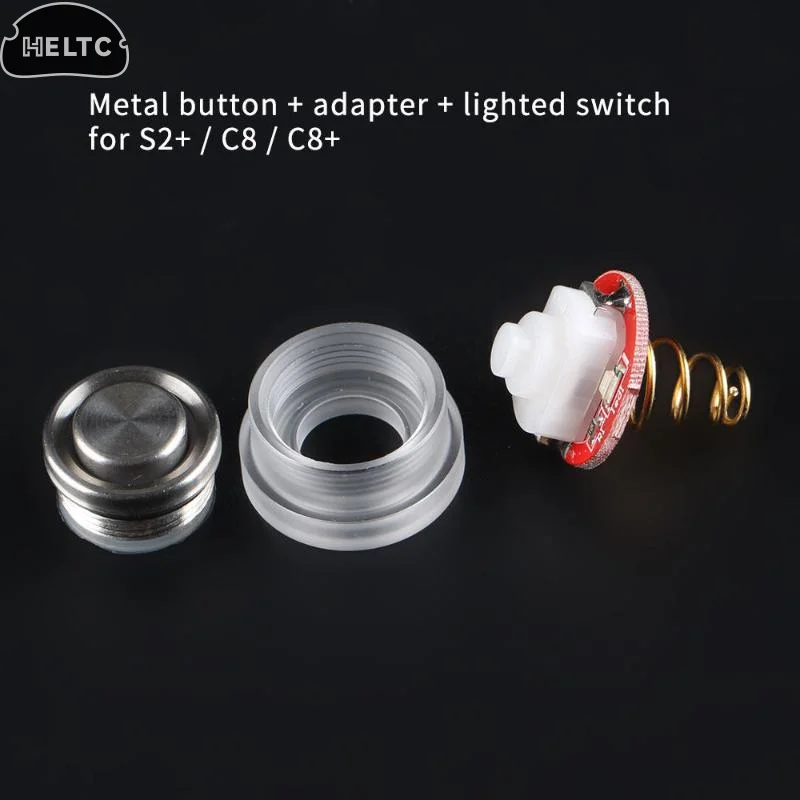 1Set (Stainless Steel Button + Light Switch) Kit For Replacing Silicone Buttons Suitable For S2+/S3/S6/S8/M1/M2/C8/C8+/S21A