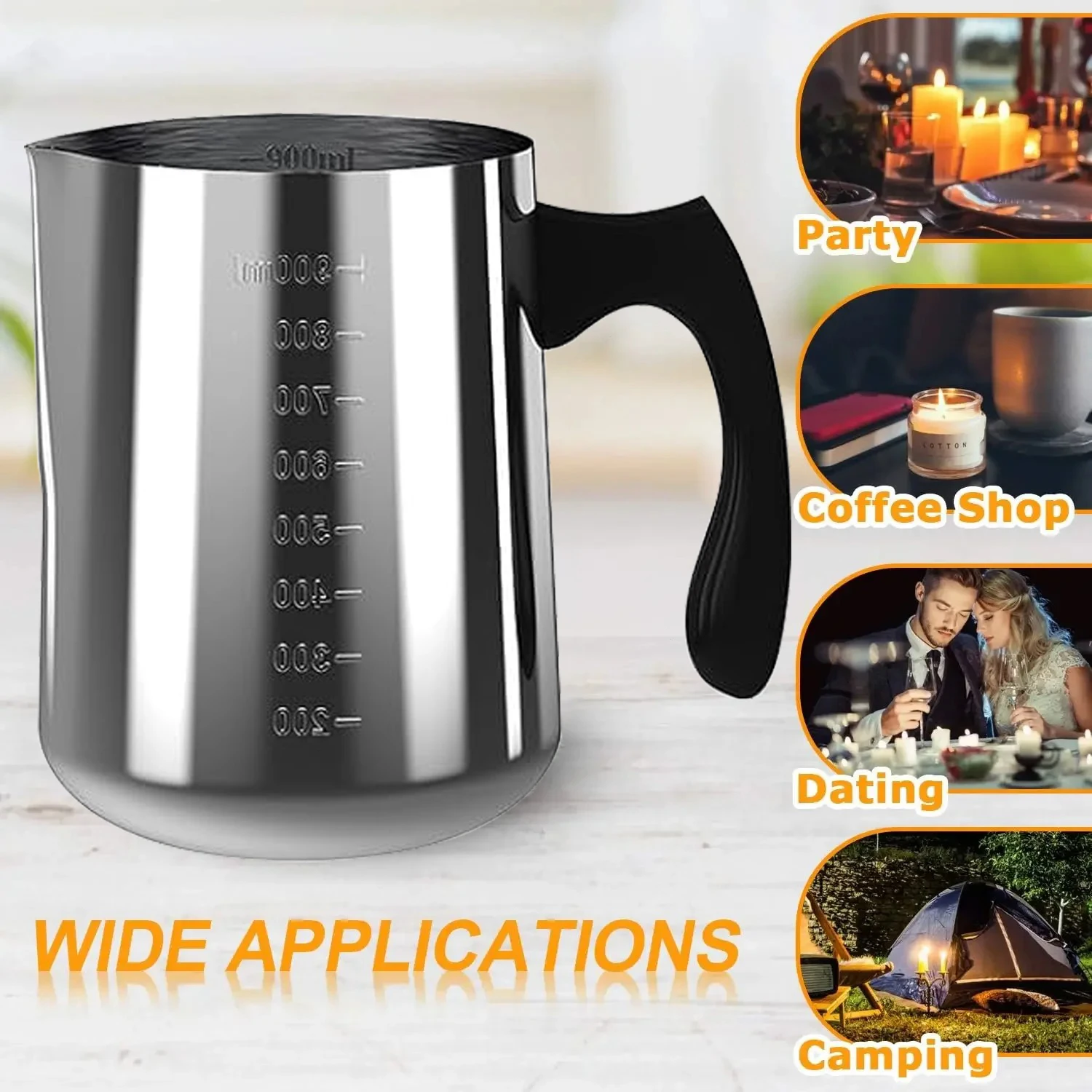Candle Making Kit For Adults - Olla para Verter Cera con Placa