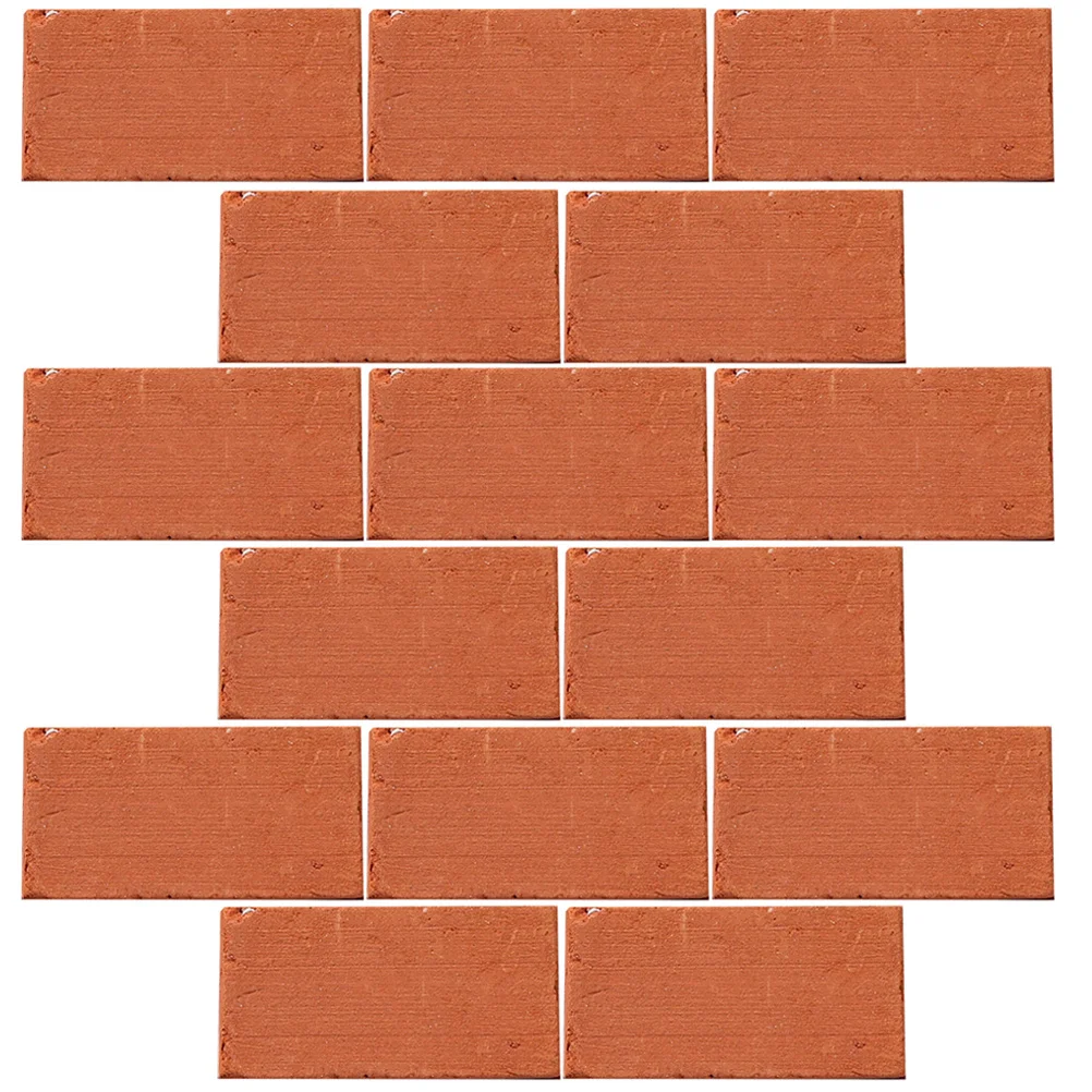 

40Pcs Miniature Bricks Red Soil DIY Fake Wall Decor for Landscaping Micro Garden Simulation Brick Set Home Farm Backdrop