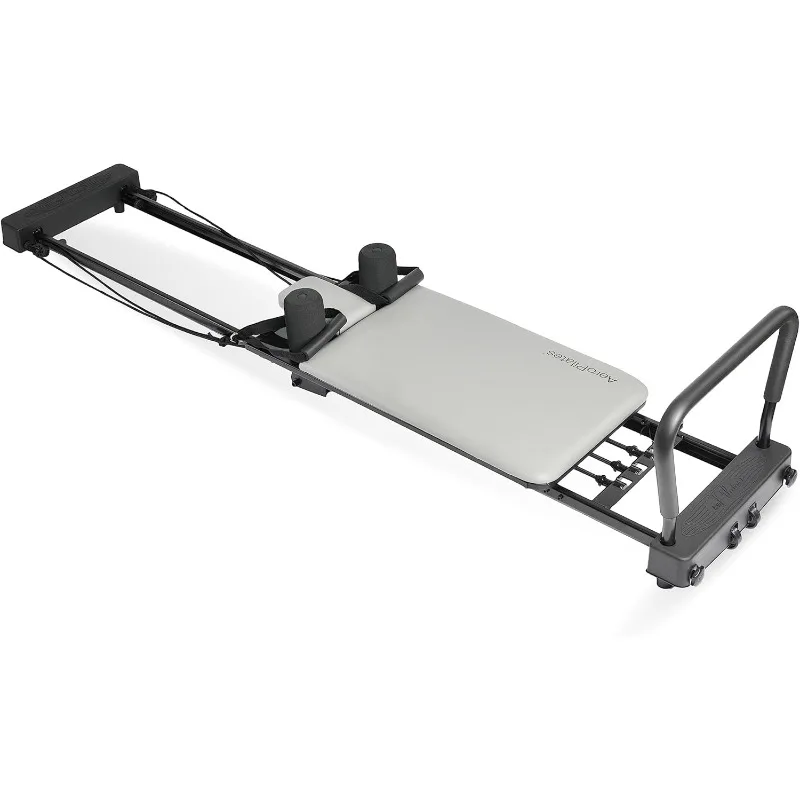 Reformer 287 Pilates Reformer Máquina de entrenamiento para gimnasio en casa Reformer de Pilates con 3 cables de resistencia Capacidad de peso de hasta 300 libras