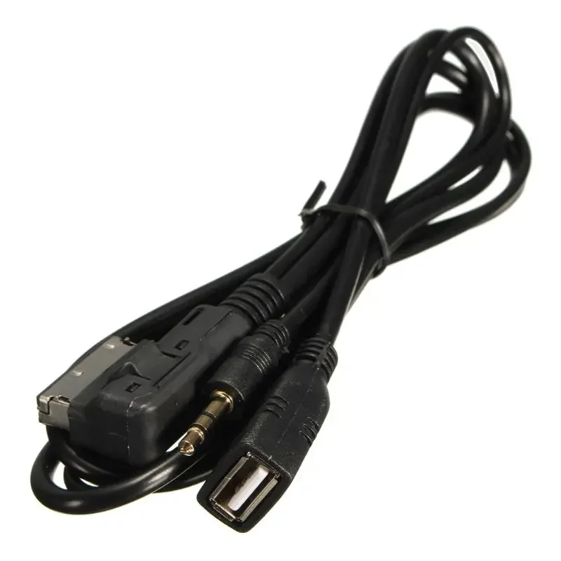 AUX Adapter 140cm Long Cable Music AMI to 3.5mm Cable for A6L A4L