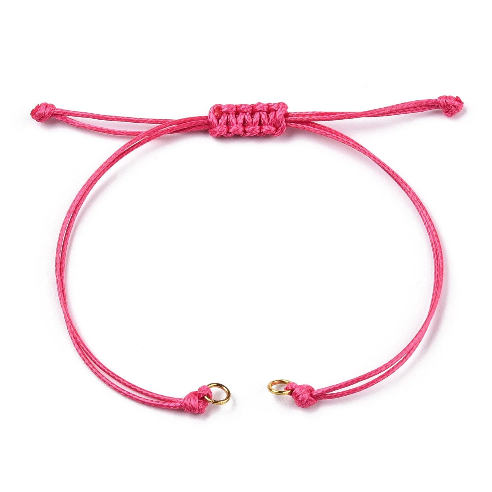 100Pcs Korean Waxed Polyester Cord Braided Bracelets Adjustable Rope String Woven Bracelet for DIY Jewelry Gift Accessories