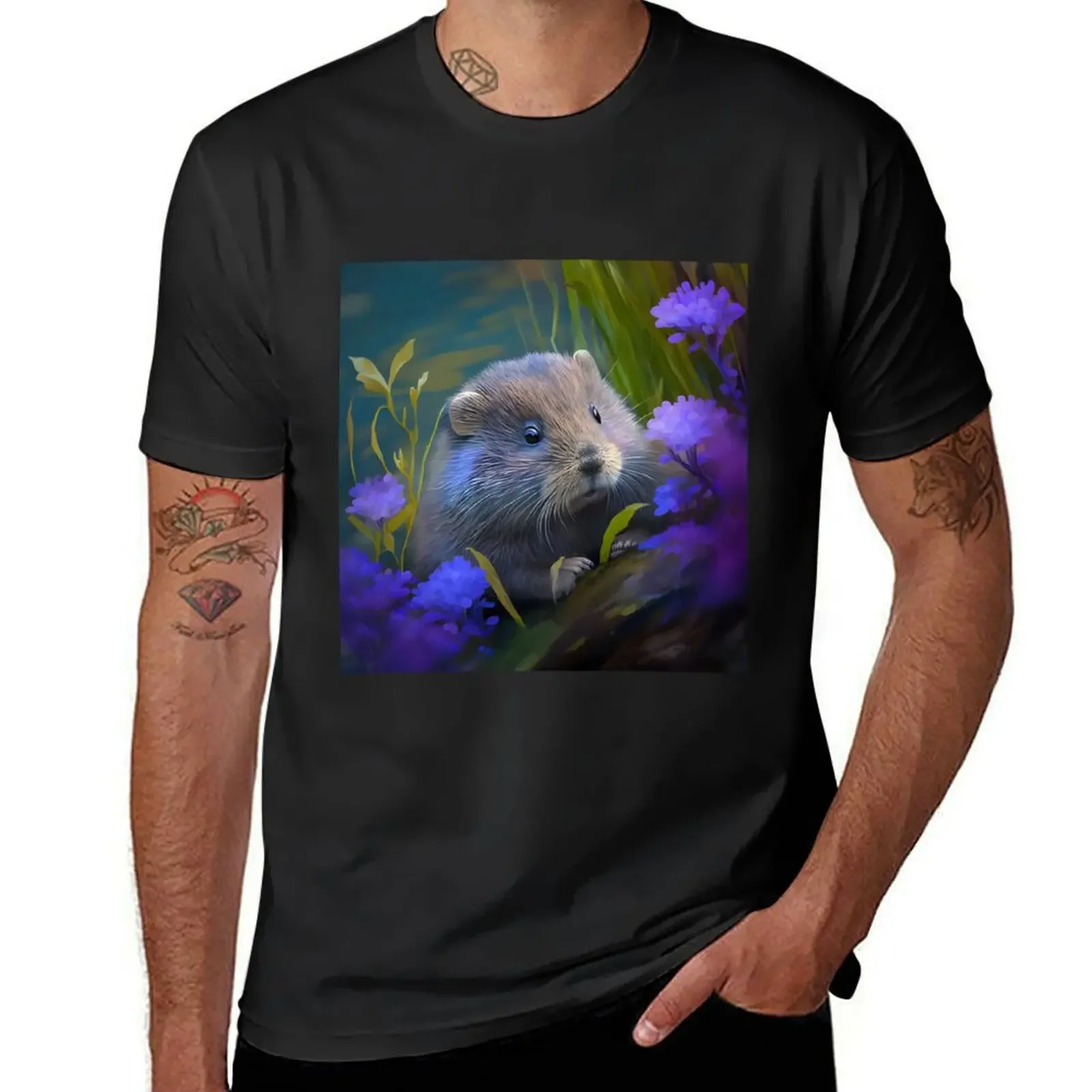 Cute little muskrat T-Shirt essential t shirt boys whites designer t shirt men