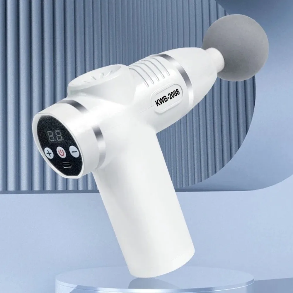 USB Charging Electric Scalp Massager 32 Speeds LCD Display Fascia Massager Handheld Strong Vibration Body Massager Home