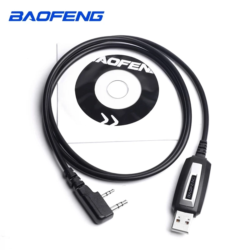 ilinceo USB Programming Cable and Software CD for Baofeng Walkie Talkie UV-5R Serise BF-888S Kenwood Wouxun Accessories Kit