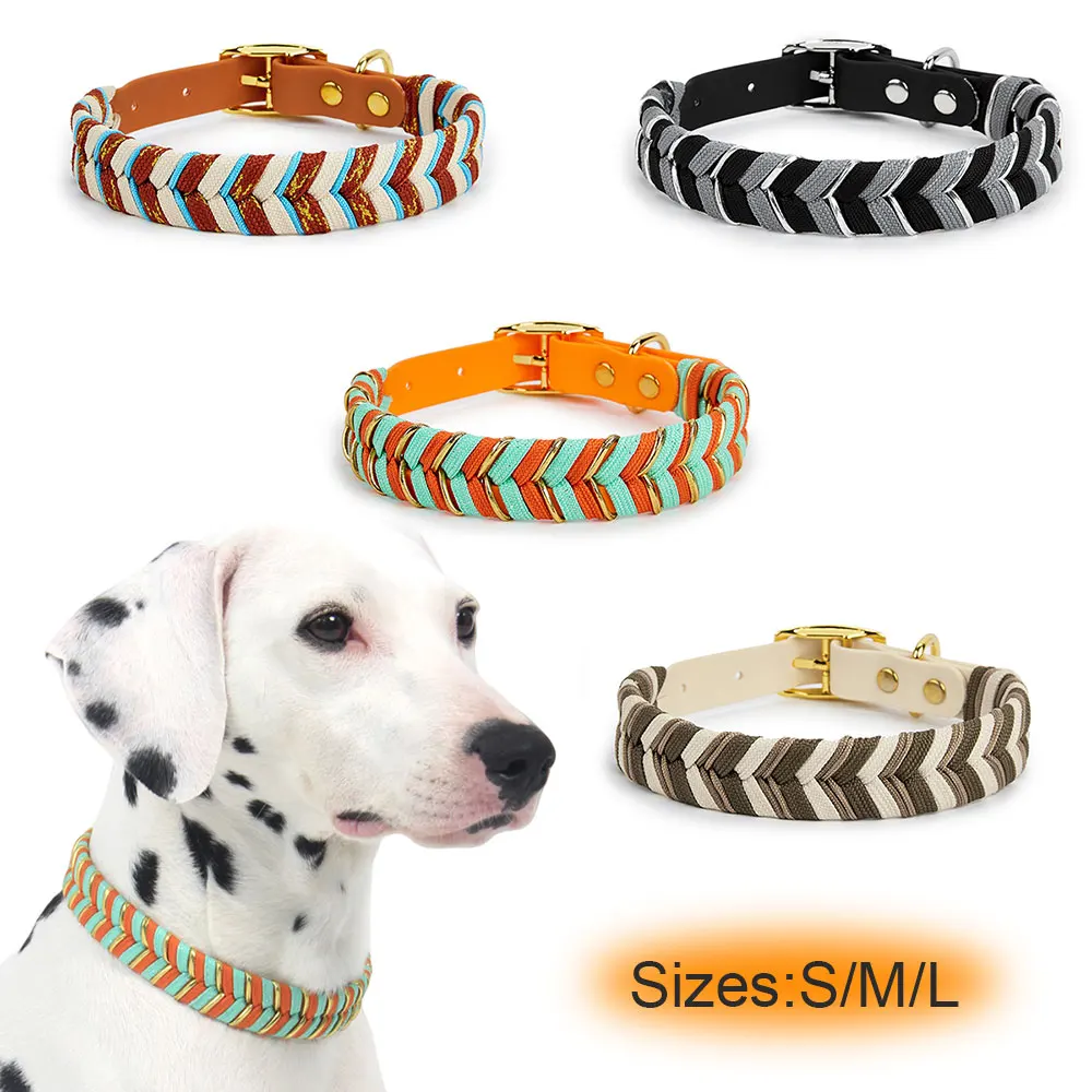 Dog Fashion Collar For Ladies Handmade Design Pet Colorful Neck Ring Small Medium and Large Dogs Lead-collar Wear Supplies