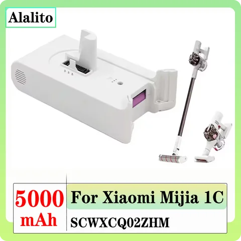 Xiaomi 1C 핸드 헬드 무선 진공 청소기 액세서리 SCWXCQ02ZHM 진공 청소기 배터리 팩용 교체 배터리 5000mAh
