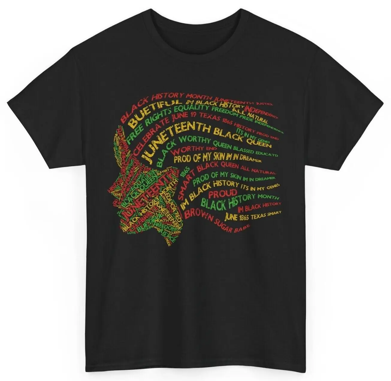 Juneteenth Shirt, Multiword Woman Face Juneteenth African American Shirt