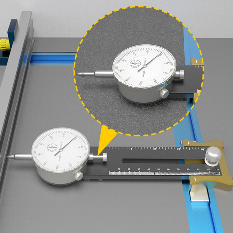 Dial Indicator Table Saw Gauge A-Line It Basic Kit - Table Saw Blade Parallelism Corrector for Woodworking Aligning Calibrating