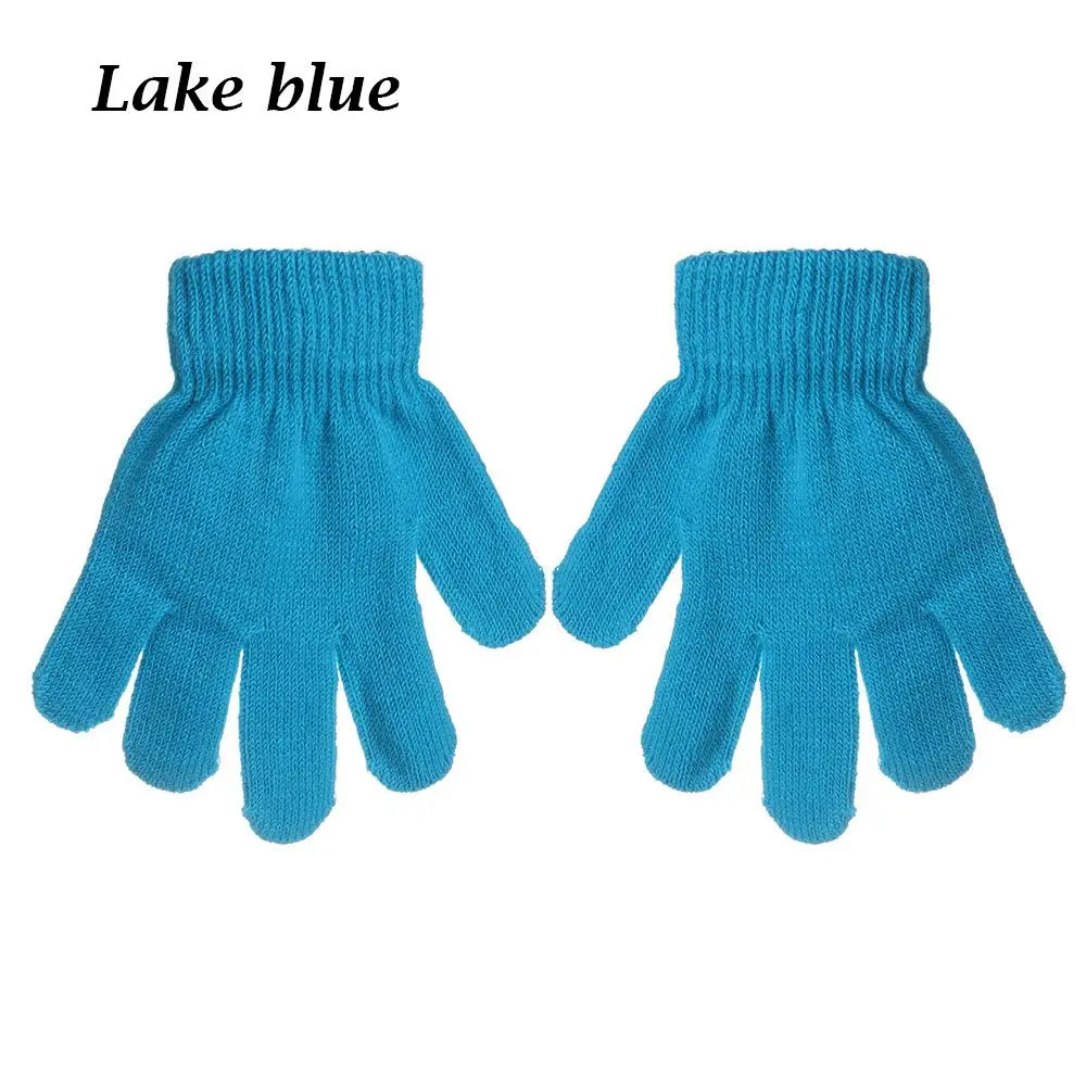 Hot Boy Girl Warm Glove Stretch Knitted Children