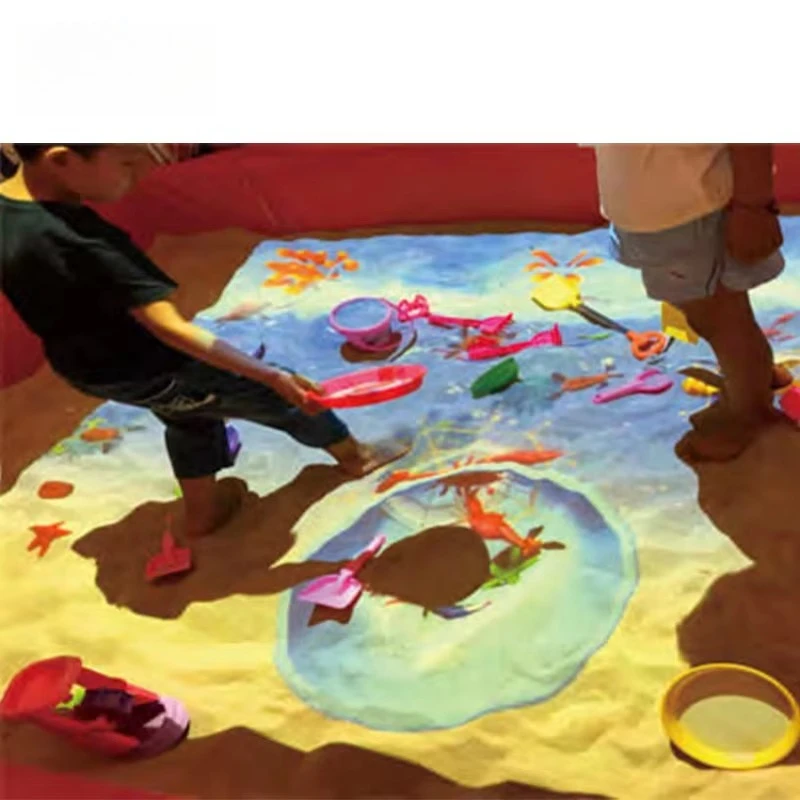Factory Direct Sale Interactive Sand Pool Projection Games System Digital Sand Beach Projector for Children