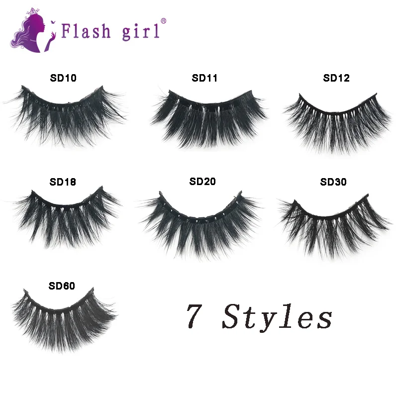 5D 濃密でドラマチックなアイラインを作るナチュラルなロングフェイクミンクまつげ、ステージメイク、誇張、カスタム倍率対応