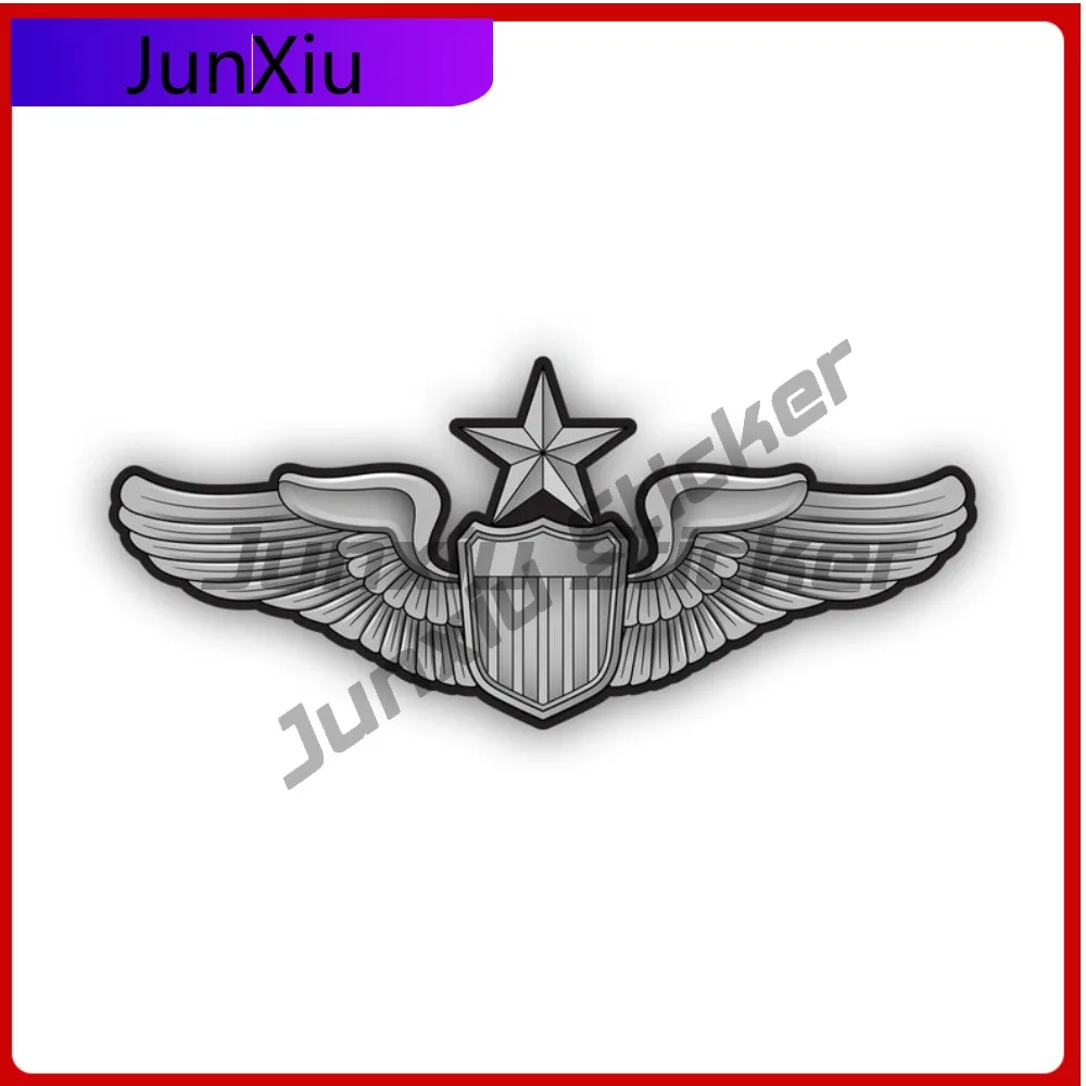 

Senior Pilot Badge Weather Resistant Sun Resistant Anime Style For Car Window Motorcycle Rear Windshield Removable Easy To
