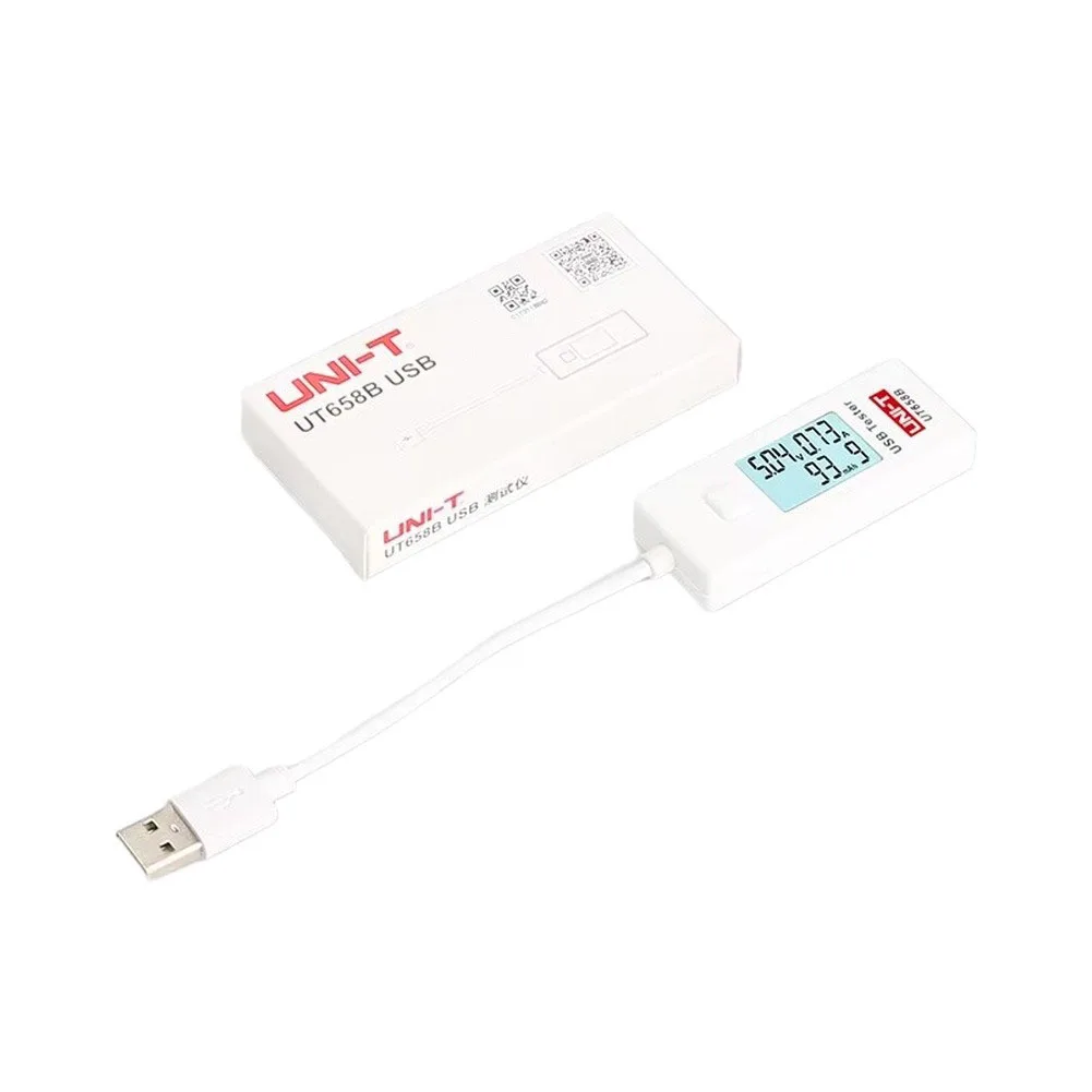 UT658B USB Power Meter 3V-9V 0-3A, ABS LCD Backlight, 1% Accuracy, Battery Capacity Tester, 10-Group Data Memory Charger Monitor - view 4