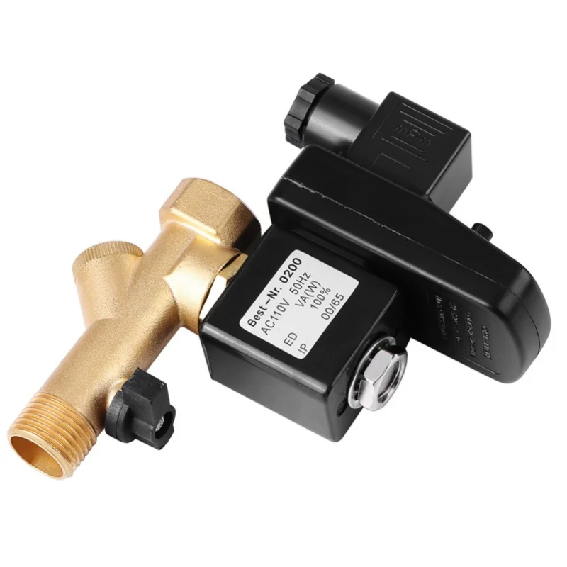 (AC110V)  (AC230V) G1/2 DN15 Automatic Electronic Timed Drain Valve For Air Compressor Condensate