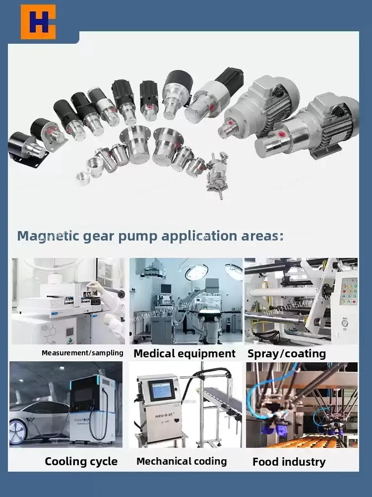 MPD025 Self-Priming Micro Gear Pump, Low Flow Metering Pump 24V for Water Filling and Vending Machines