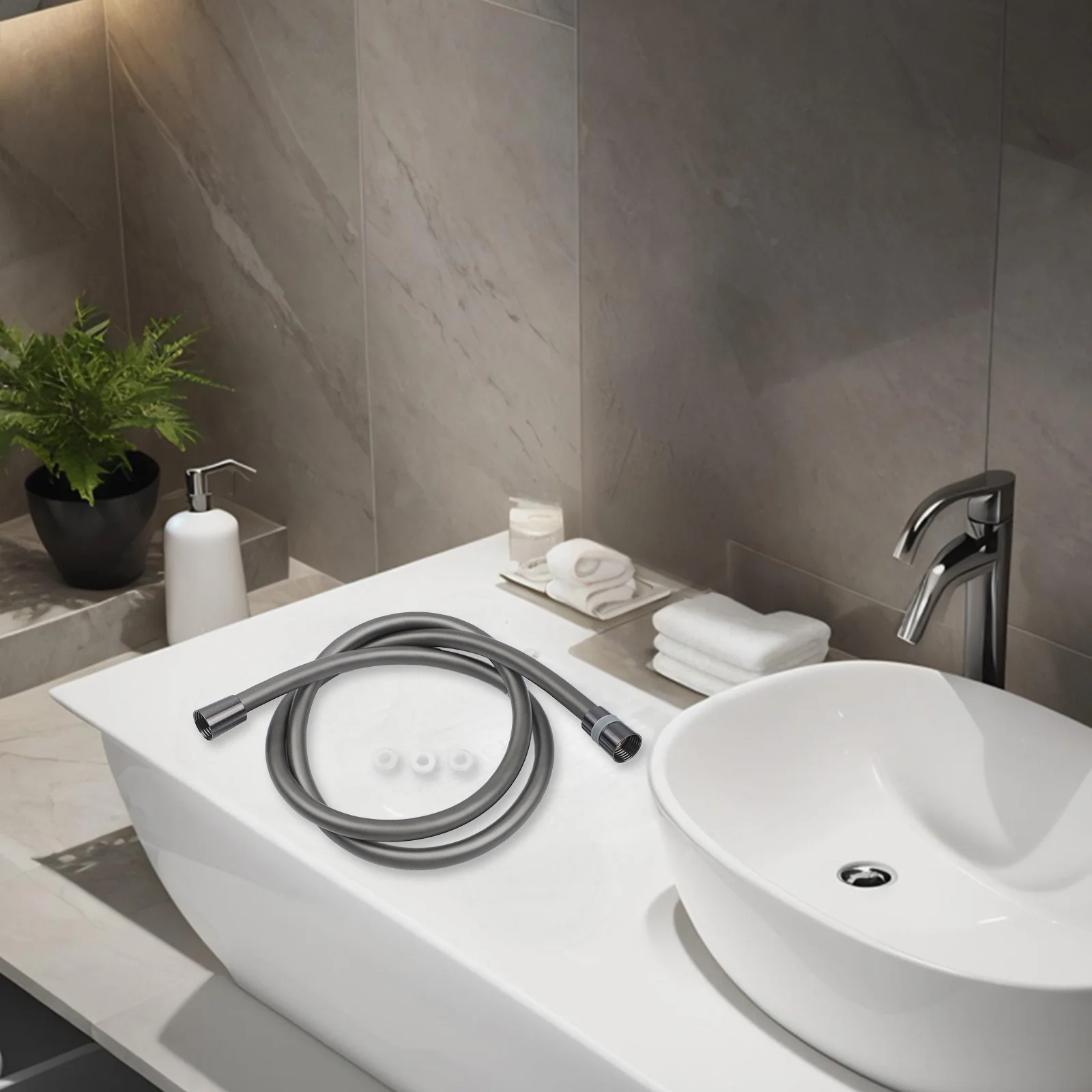 Anti-Winding Hose 1.5M Shower Hose Water Flow Optimization Comfortable Shower Experience Easy Maneuvering Bathroom Setup