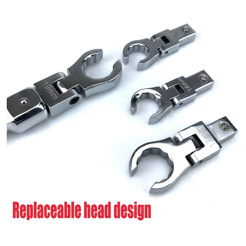 

A45I Ratchet Wrench Shaking Head Wrench Rotatable Removable Flexible Torque Spanner Ratchet Handle Wrench Hand Tool