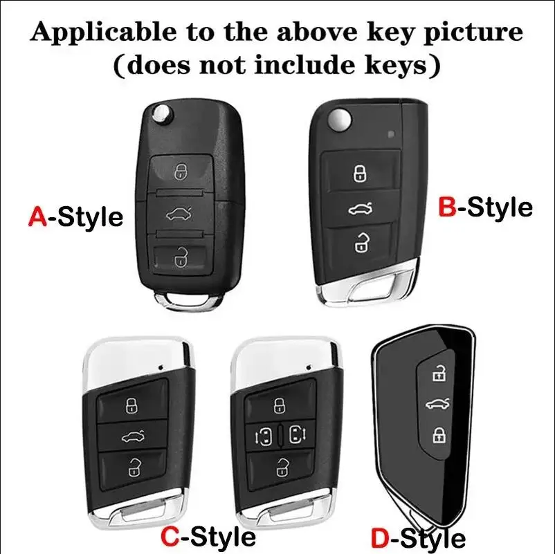 For Skoda VRS Octavia 1 2 3 Rapid Kodiaq Karoq RS Fabia Kamiq Superb Zinc Alloy Car Remote Smart Key Case Cover Auto Accessories