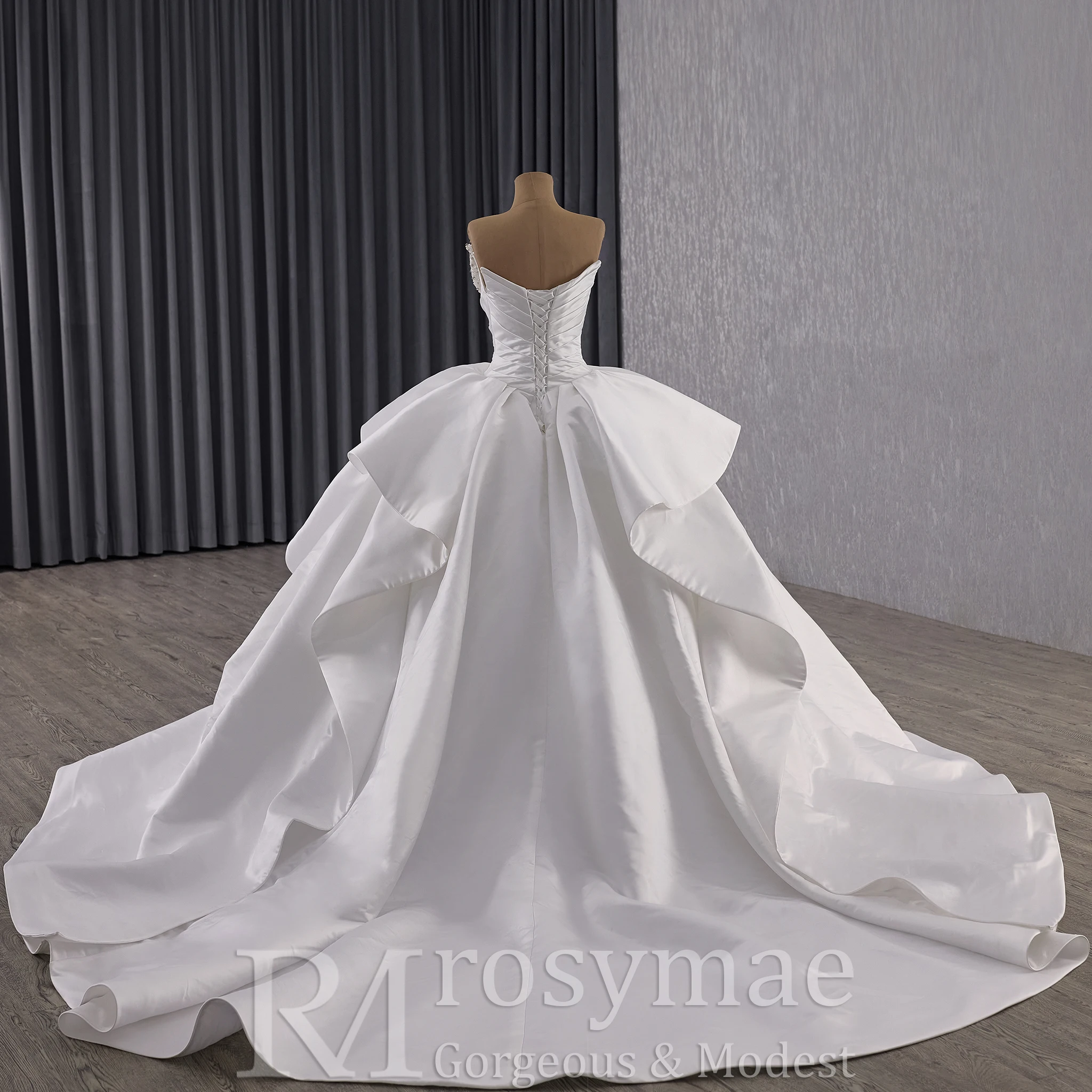 Rosymae Vintage à volants gonflé robe de bal robe de mariée avec jupe à volants femmes Vintage robe de mariée vestido de novia boda