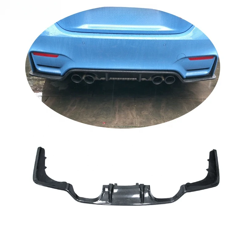 

For M3/M4 F80 F82 3D Style Carbon Fiber Rear Diffuser Spoiler Rear Bumper Body Kit Spoiler Deflector Rear Lips