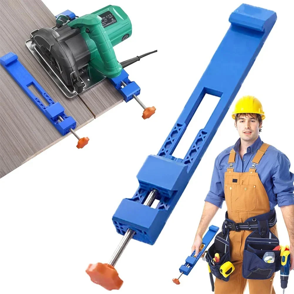 1-2PCS Adjustable Circular Saw Guide Edge Positioner Tool with Milling Base Clamps for Cutting Machine Precision Positioning