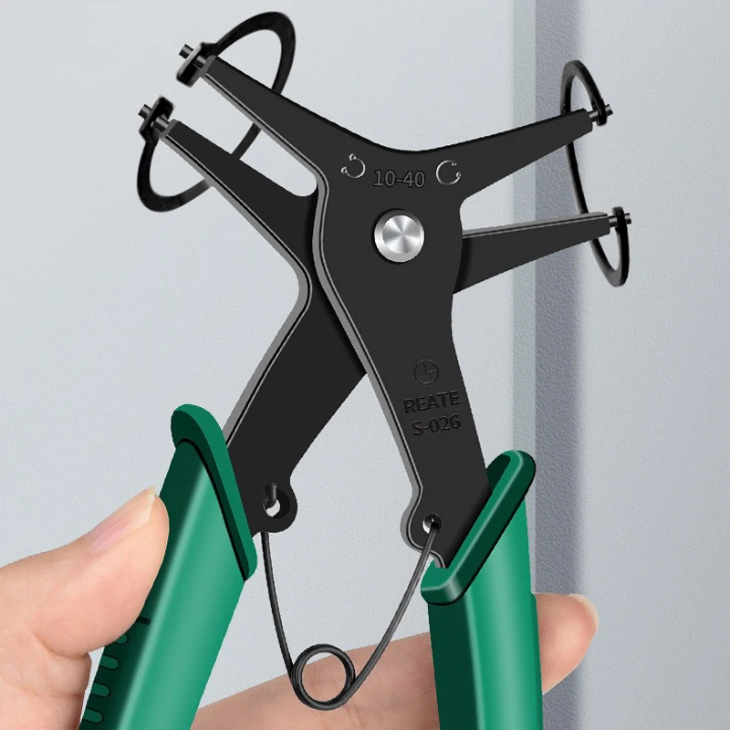 Dual-purpose Snap Ring Pliers Internal External C-clip Circlip Plier for Removing Installing Round Snap Locking Rings Hand Tools view 2