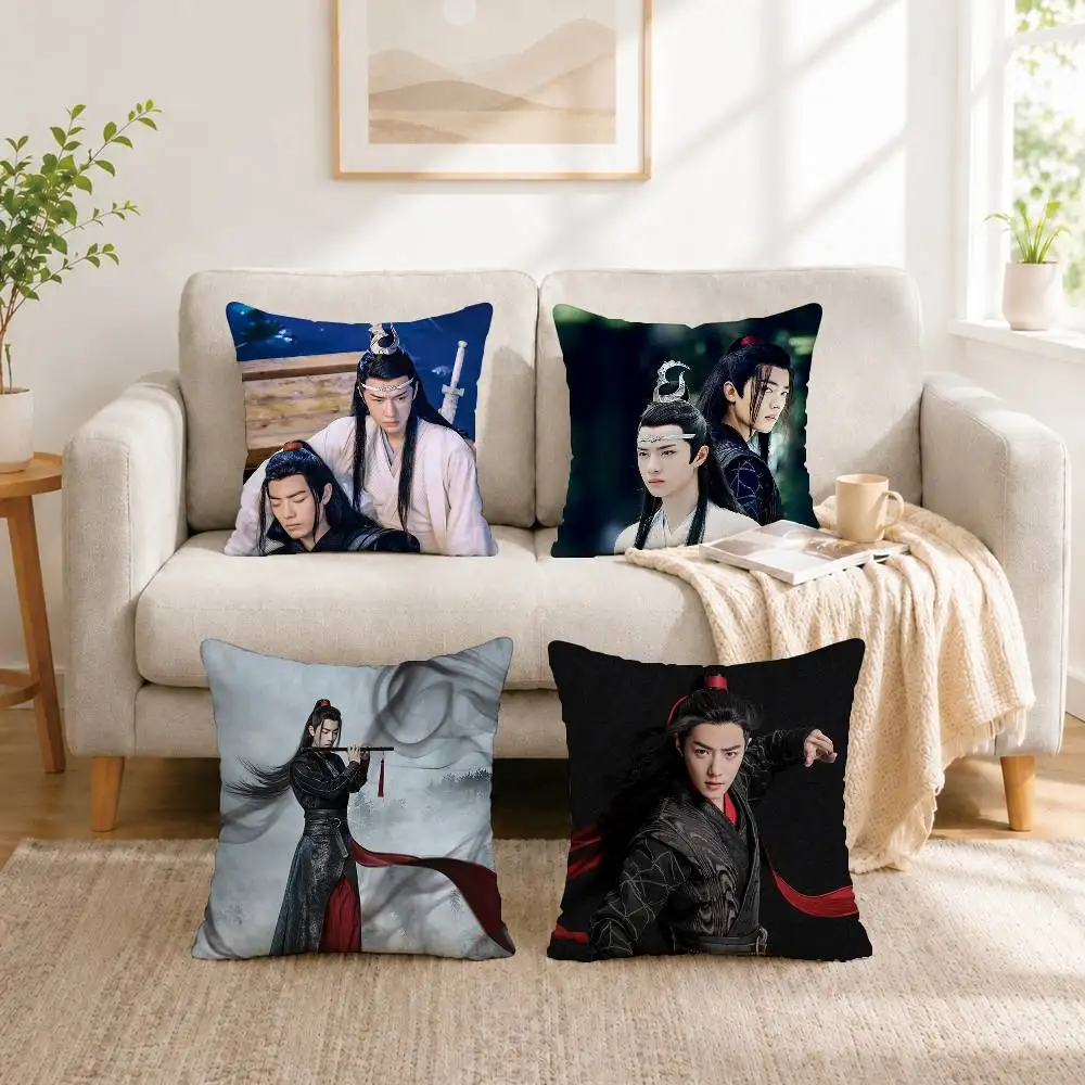 

TV The Untamed Yiling Patriarch Square Double-Sided printed Pillow Case Bedroom Bedside Pillow Sofa Cushion Cover Gift
