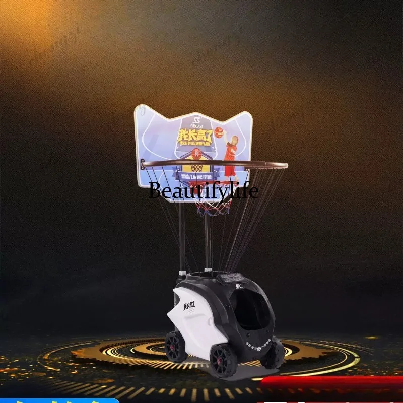 Basketball automatic ball spiker, shooting machine, trainer, and smart ball pick-up device