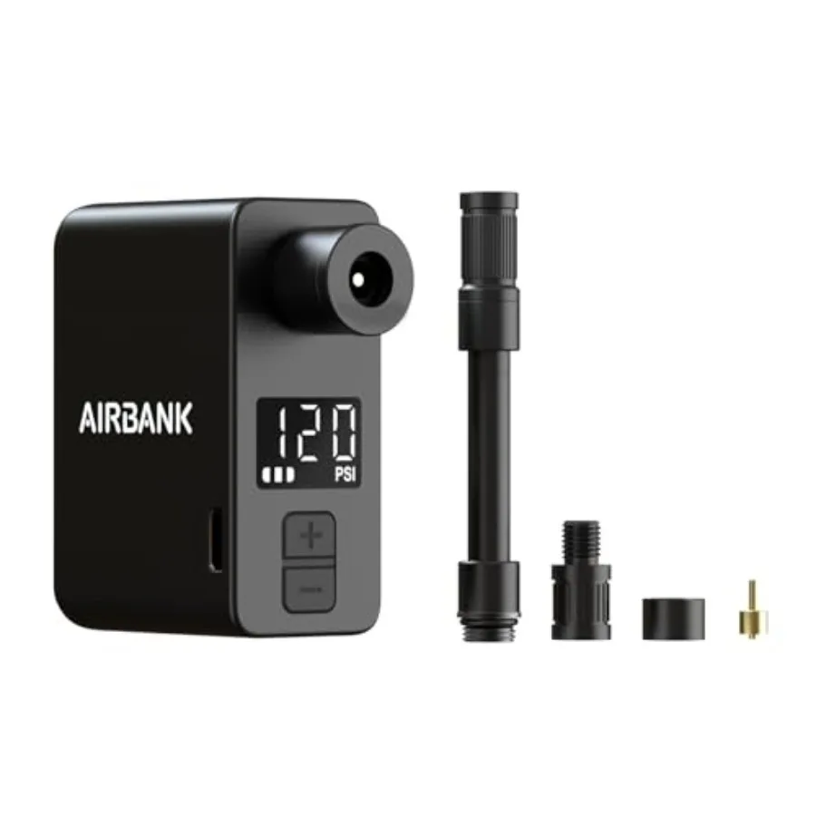 

Мини-насос для велосипеда с манометром Pocket PRO Max 120PSI, портативный электрический насос с автоматическим отключением для шоссейных и горных велосипедов