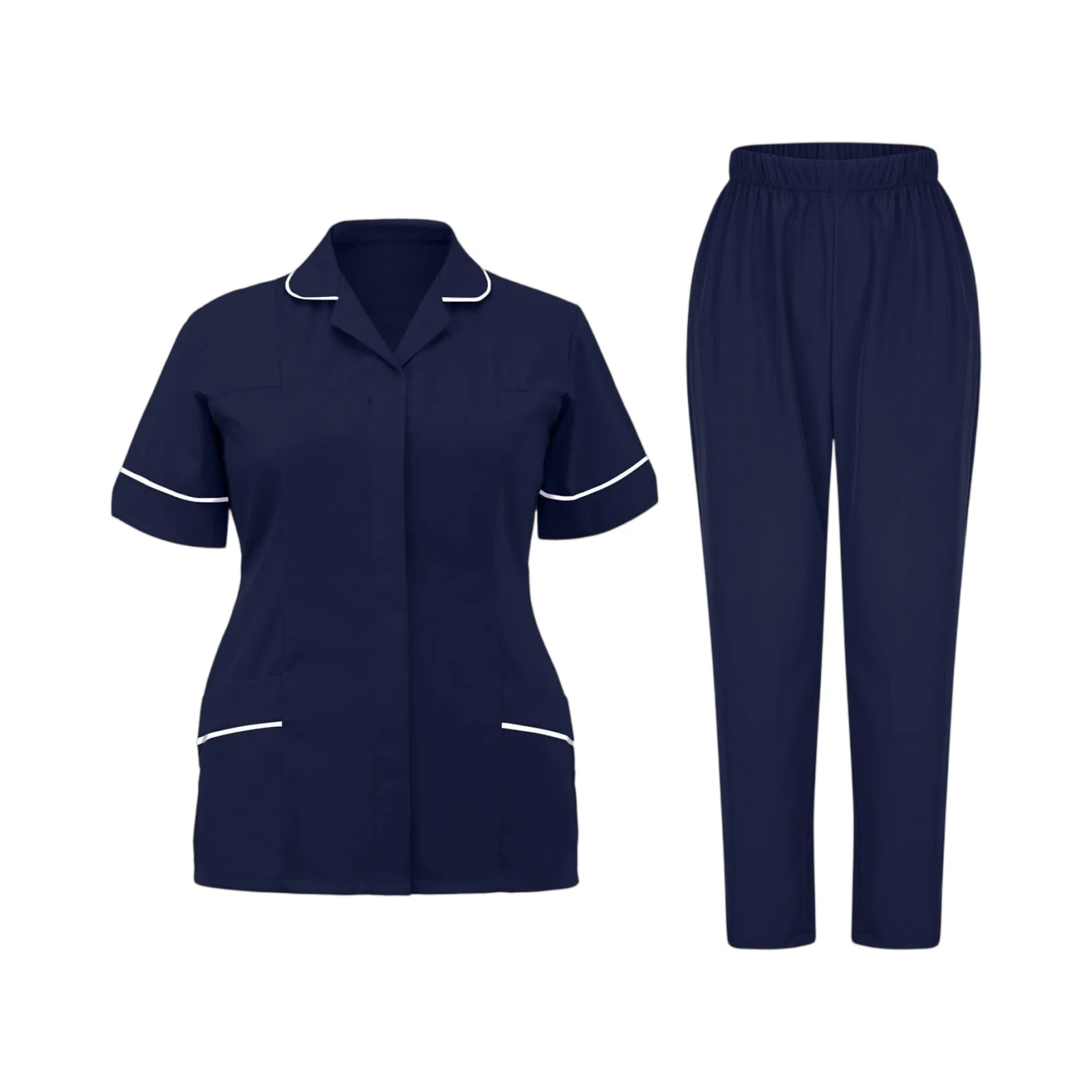 Wholesale Price Doctor Nurse Clinical Tops Pants Nursing Elastic Pants Nursing Uniforms Jogger Suit Supplies Nurse Suit Workwear