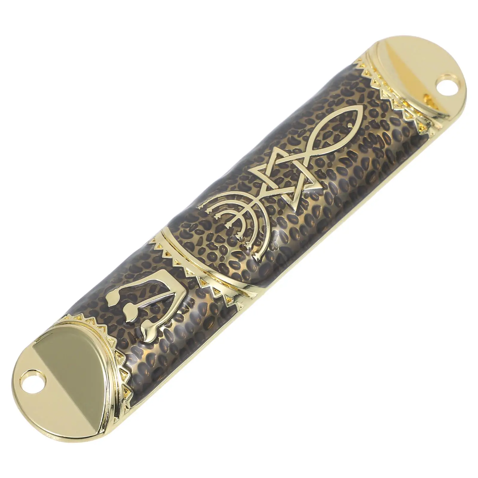 

Metal Mezuzah with for Home Door Side Zinc Alloy Jewish Blessing Gift Classic Plaque Smooth Surface Long Term Use Easy