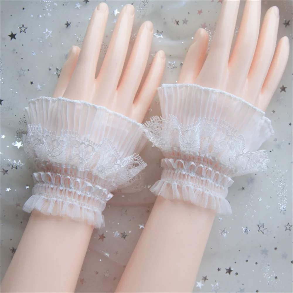 False Trumpet Sleeve Lace Cuffs Cute And Playful Resilient Easy To Wear No Snagging Fake Cuffs Spare Cuff Thread Design Glove