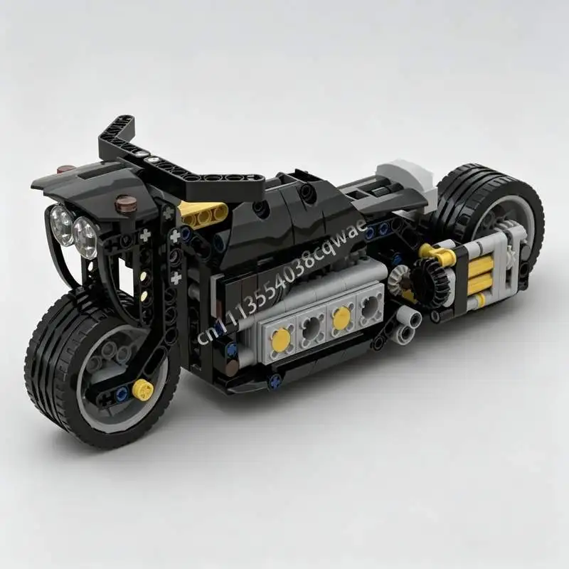 NEW 602PCS Motorcycle MOC Model Custom Puzzle DIY Assembly Building Blocks Creative Technical Educational Toy Collection Gifts