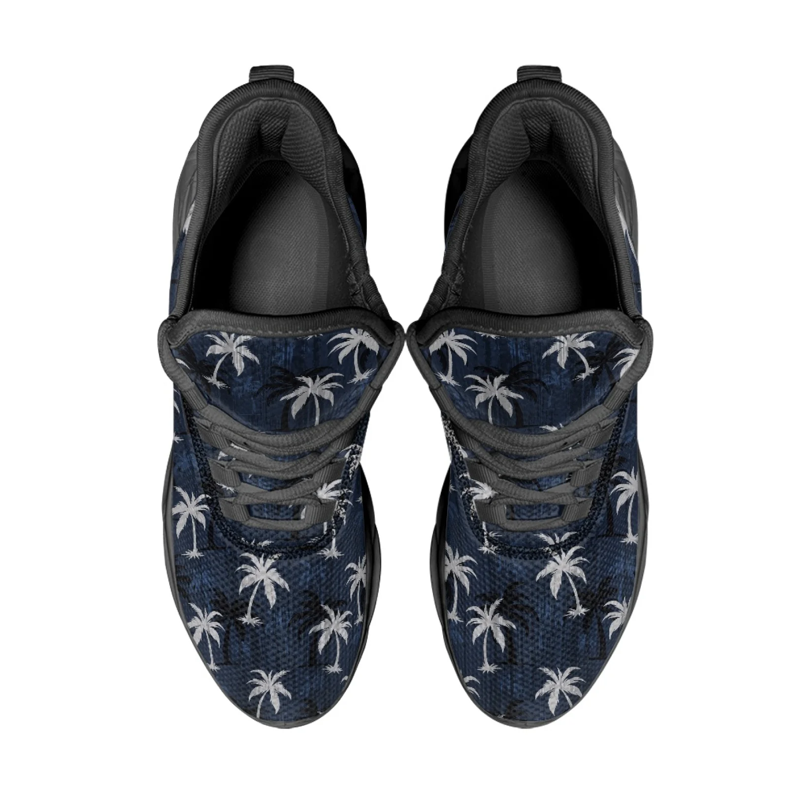 PENSTROLL Lightweight Athletic Shoes Casual Men's Sneakers for Walking Student Palm Tree