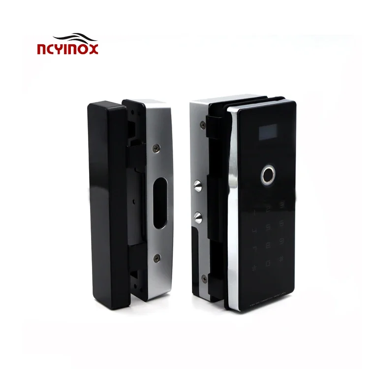 Hidden Key Hole Biometric Fingerprint Smart digital  Door Handle Lock