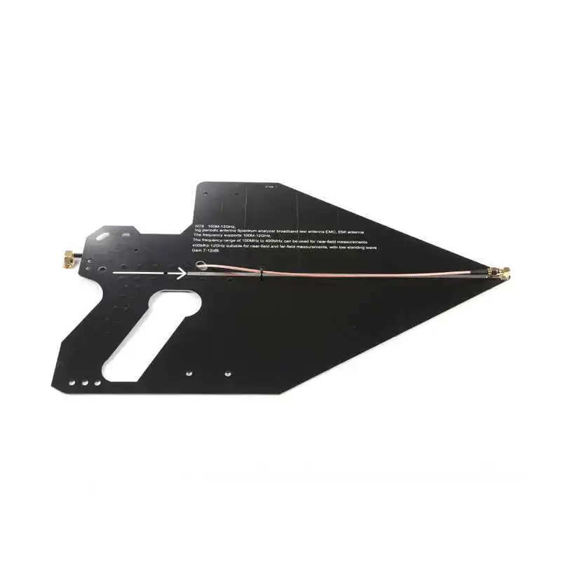 HT8 Log-periodic Antenna with Handle,100MHz-12GHz,Gain 7-12dBi,50Ω, VSWR≤2,Passive Wideband Antenna for Radio,Broadcast,Radar