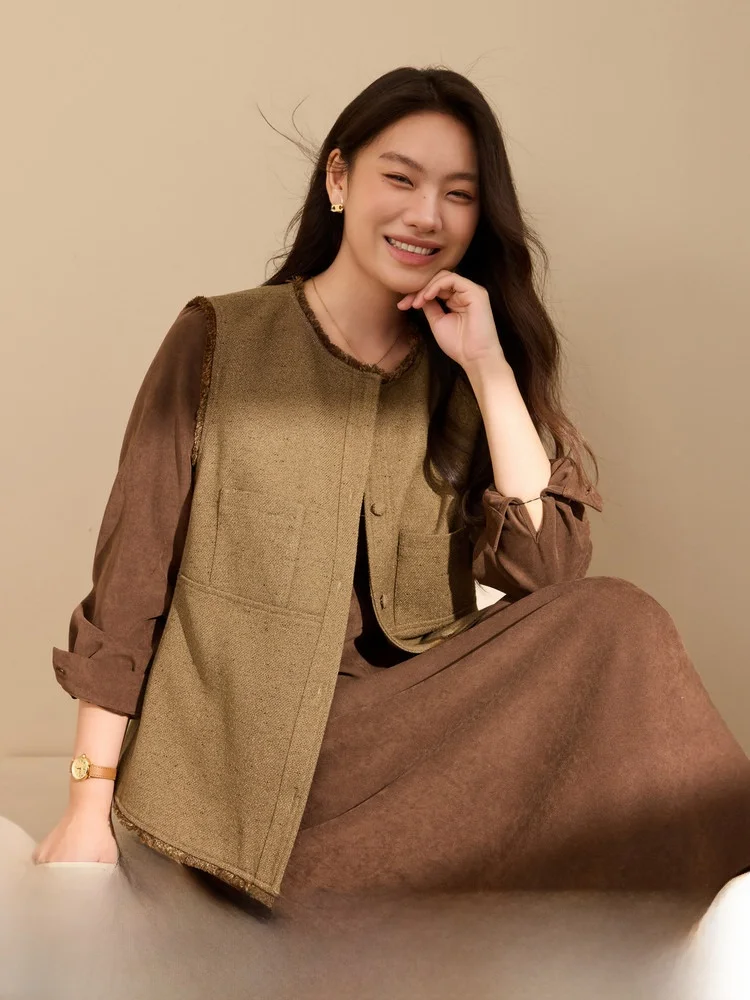 

Надежный многослойный комплект на подкладке Fce, женская одежда больших размеров, Новое поступление, облегающий комплект на пуговицах для поездок на работу, Sle