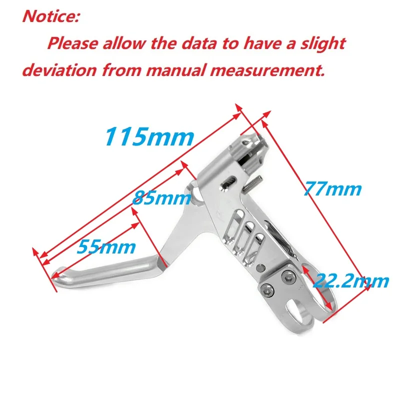 For Brompton Bicycle Brake Lever 22.2mm Aluminum Alloy CNC Hollow Folding Bike V Brake C Caliper Brake Levers